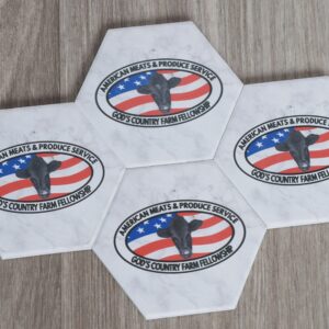 Coaster 3″x 3″ Set of 4